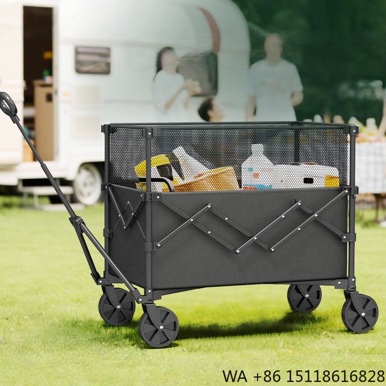 Outdoor Camping Gear - Chariot utilitaire pliable à quatre roues,