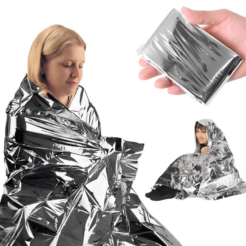 First Aid Kit Camping - Couverture d'urgence en feuille thermique, 4
