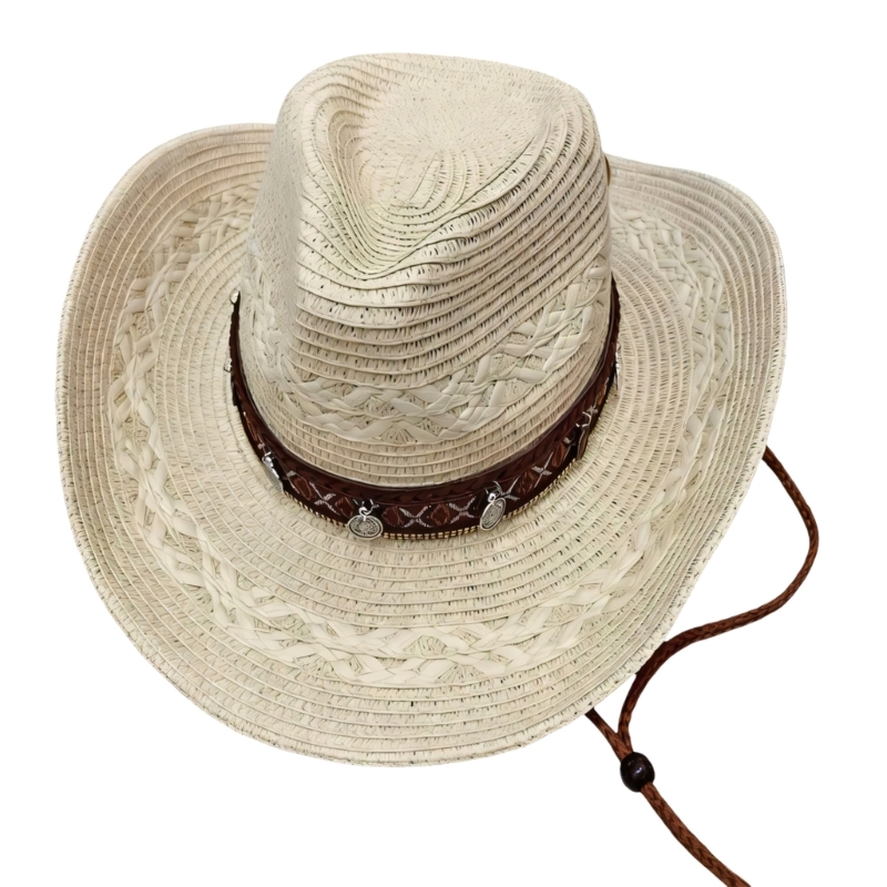 Outdoor Camping Activities For Adults - Chapeau soleil tissé en paille papier