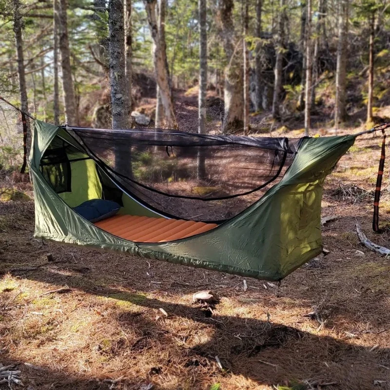 Camping Hammock - Hamac suspendu respirant avec moustiquaire à