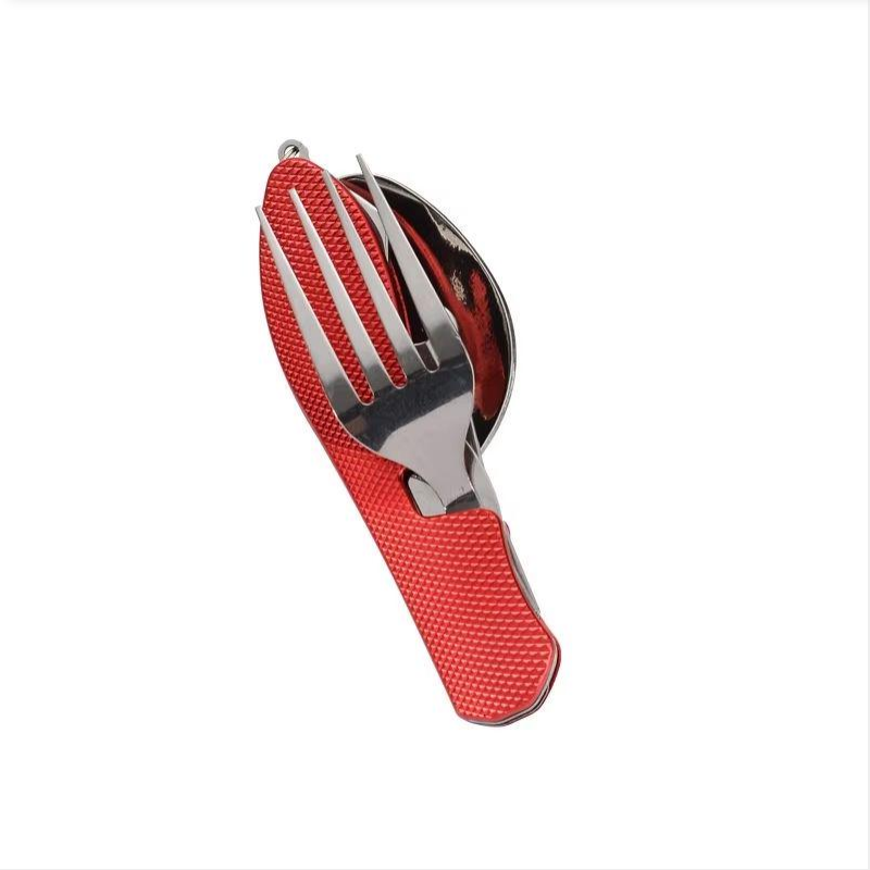 Outdoor Camping Ute - Ensemble couteau et fourchette pliables en