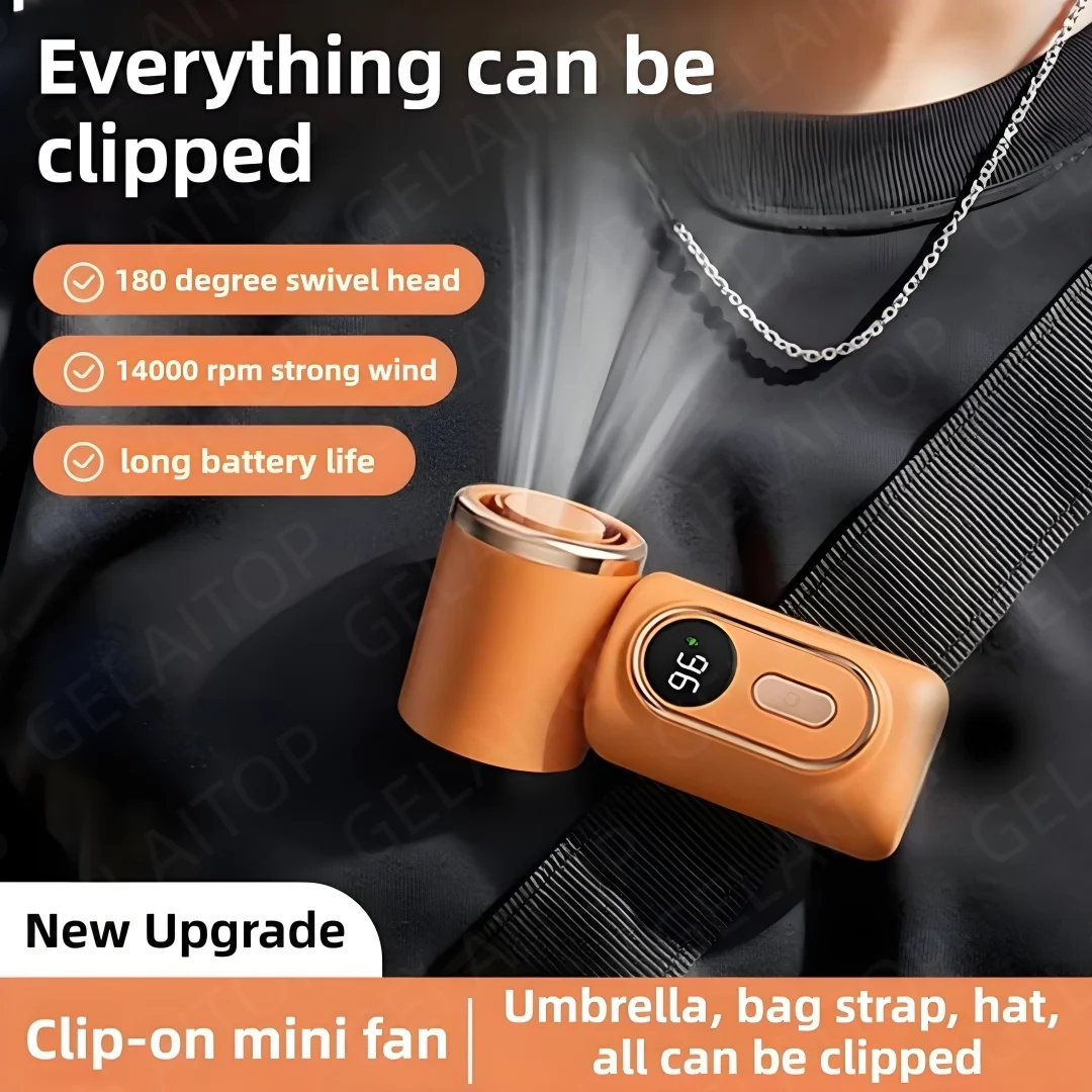 Outdoor Camping Fan - Mini ventilateur portable à clip avec
