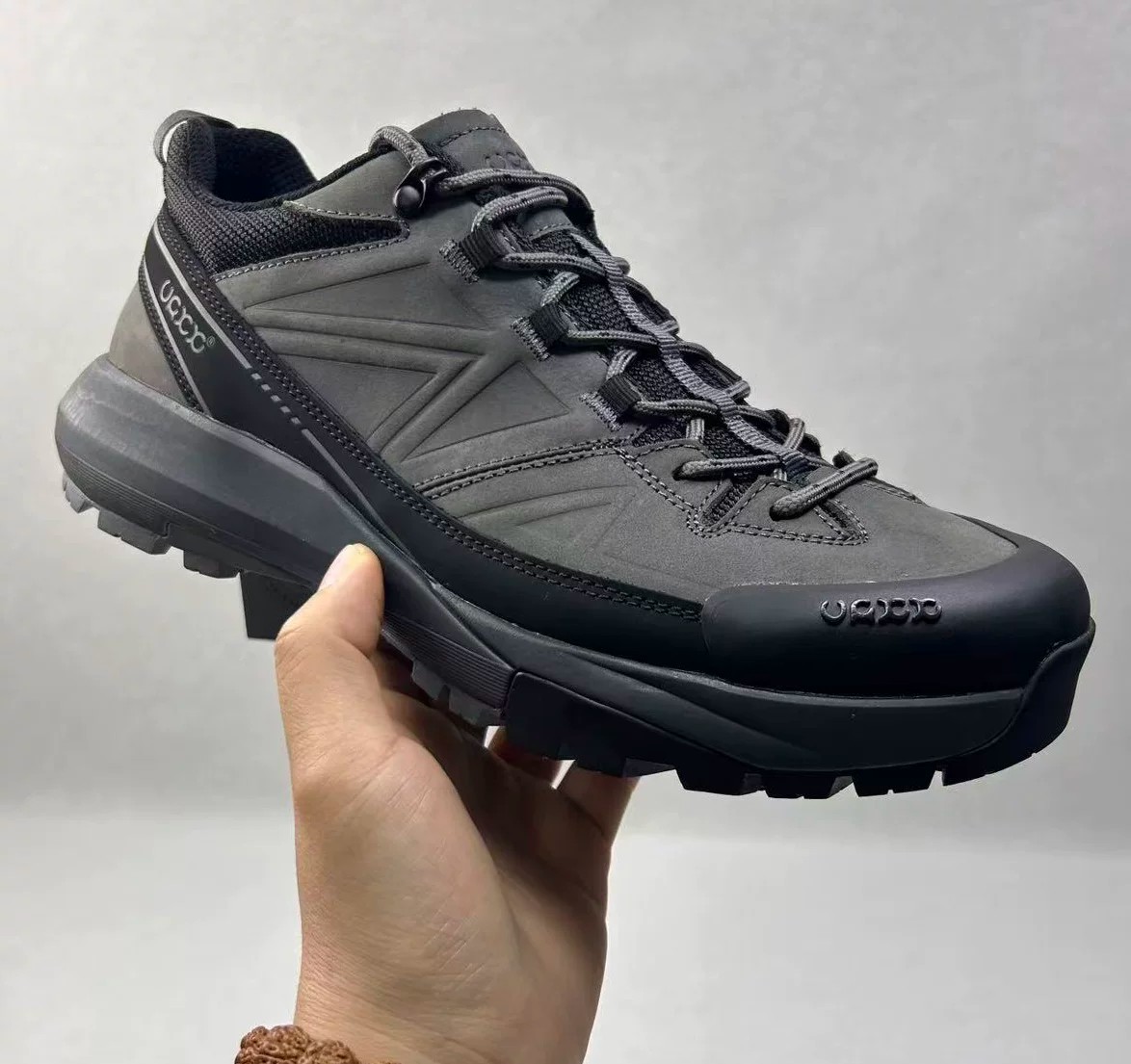 Urban Outdoor Camping - Chaussures de Randonnée Tendance en Cuir