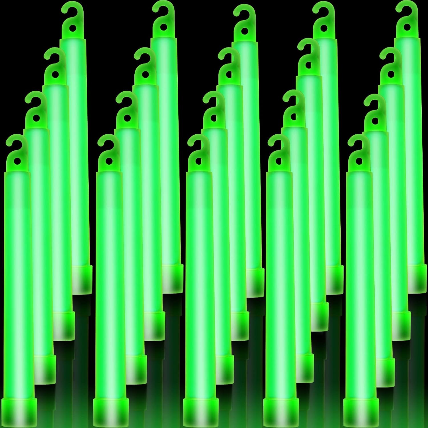 Glow Sticks Survival - Bâtons lumineux en vrac vert, lueur