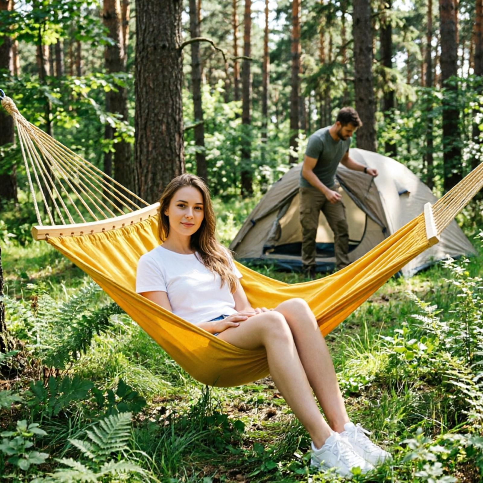 Camping Hammock - Barre de support pour hamac, 2