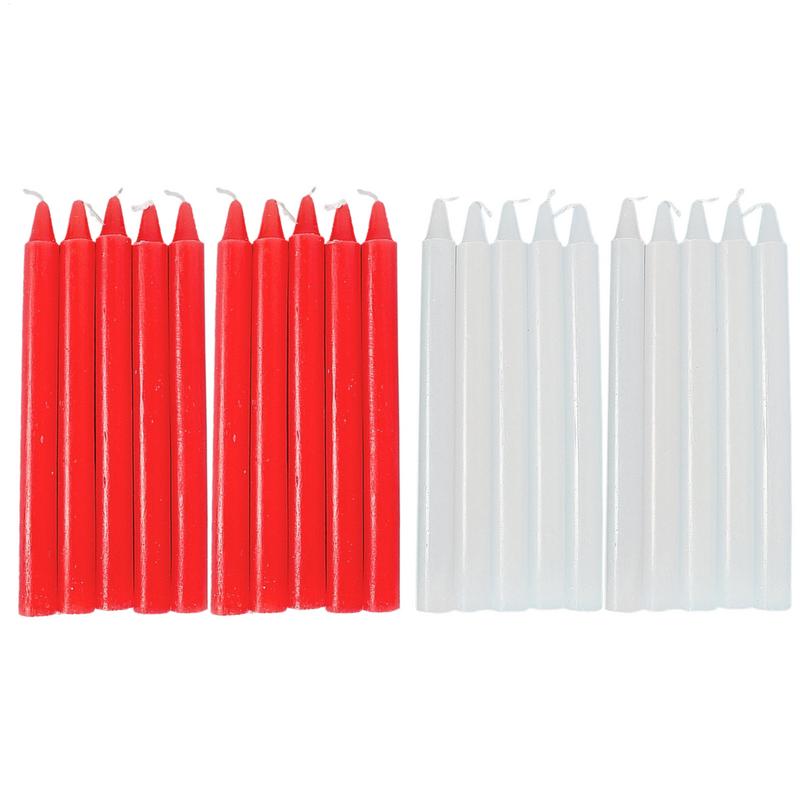Bougies coniques 10X cire natu - Glow Sticks Survival avis et prix