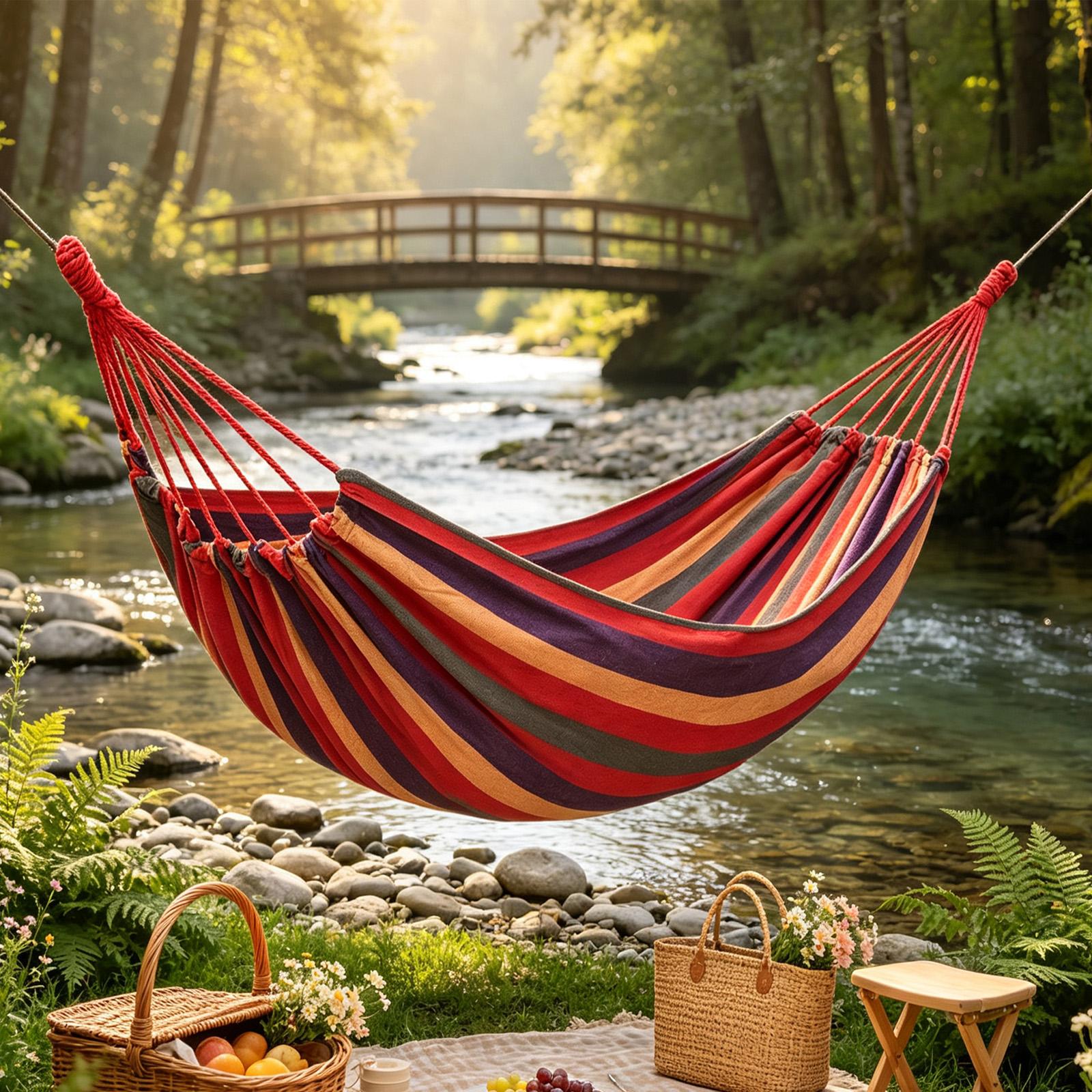Hamac portable 200x150cm, conf - Camping Hammock avis et prix