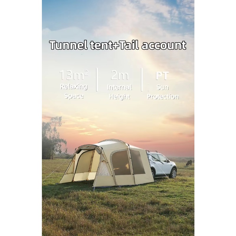 Tente de camping arrière de vo - Outdoor Camping Car Tail Tent avis et prix