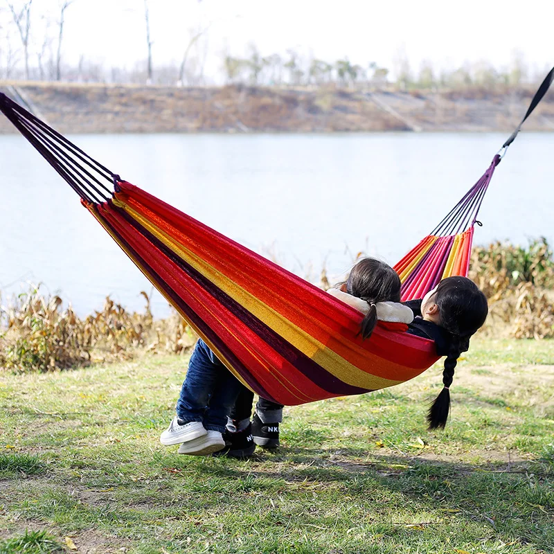 Hamac en toile sans bâtonnets  - Camping Hammock avis et prix
