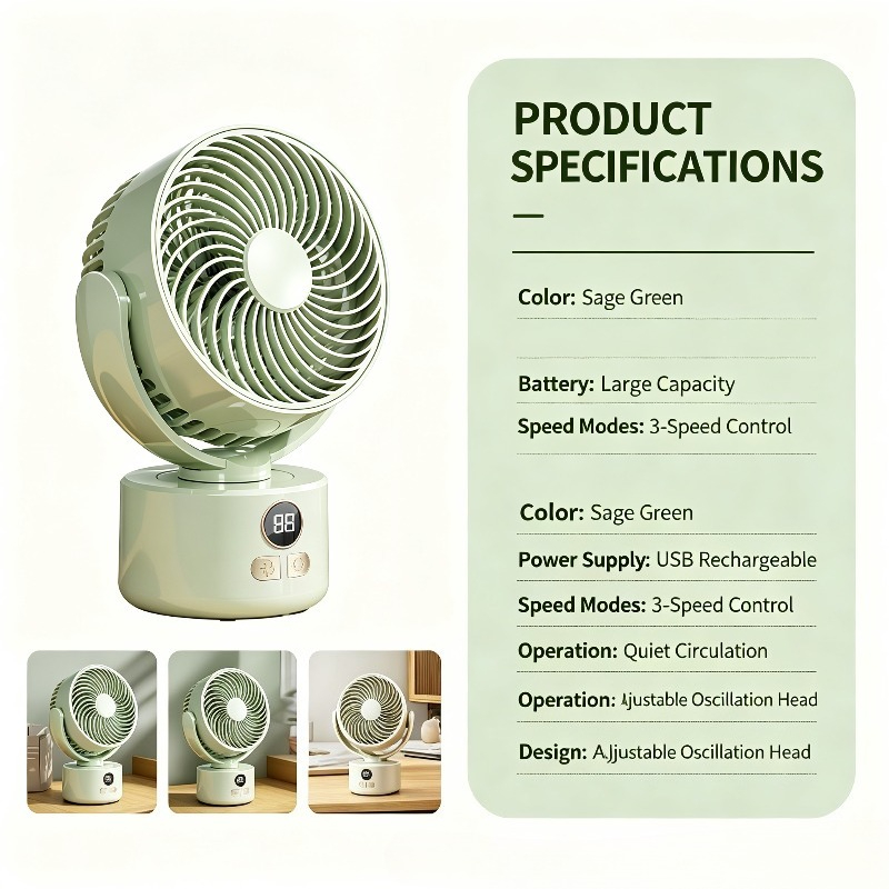 Ventilateur silencieux recharg - Outdoor Camping Fan avis et prix