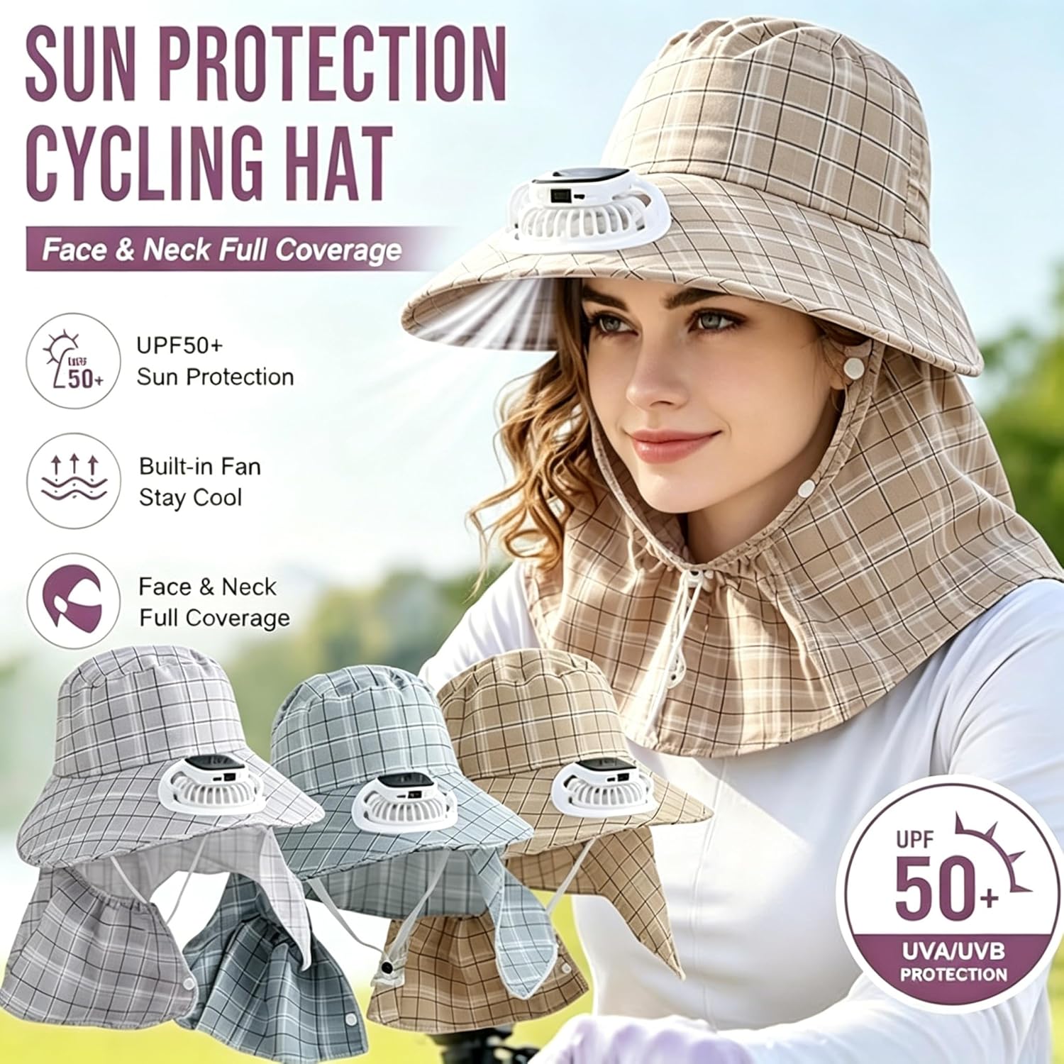 1PC Chapeau ventilateur solair - Outdoor Camping Fan avis et prix