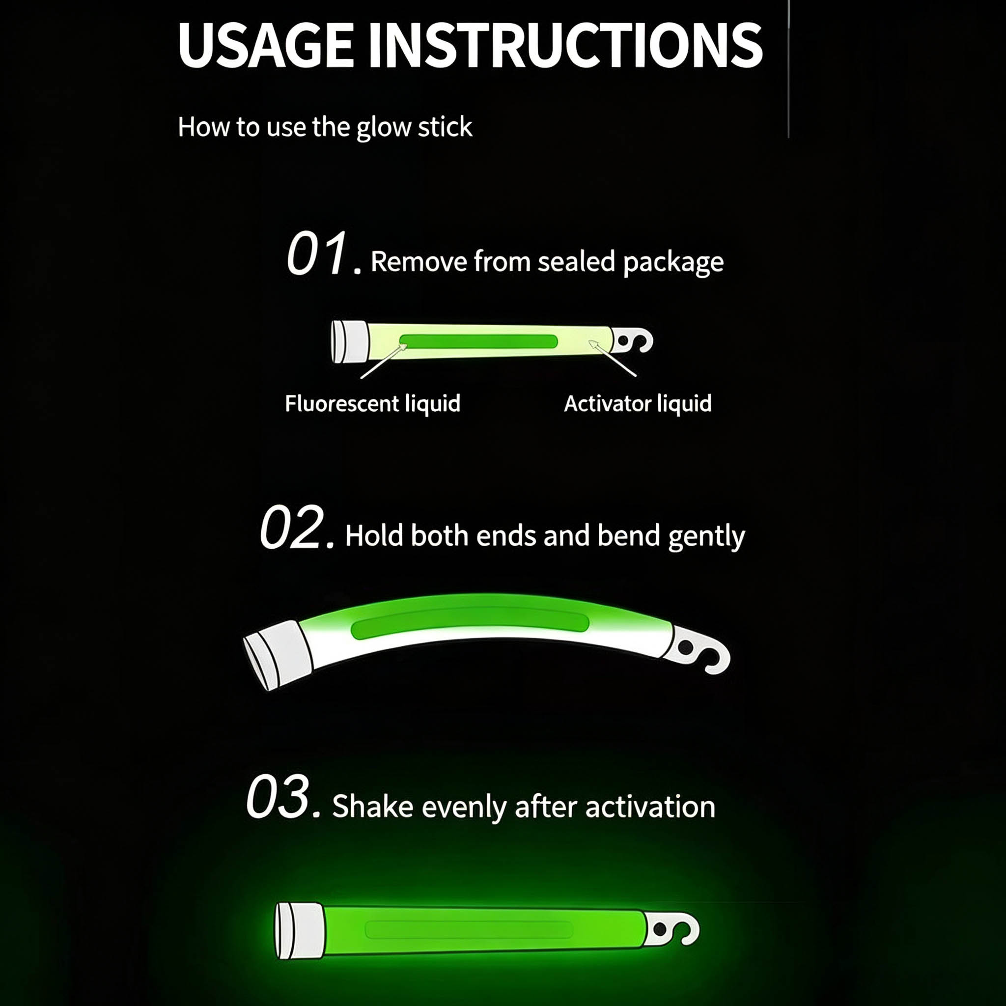 Bâtons lumineux tactiques de 6 - Glow Sticks Survival avis et prix