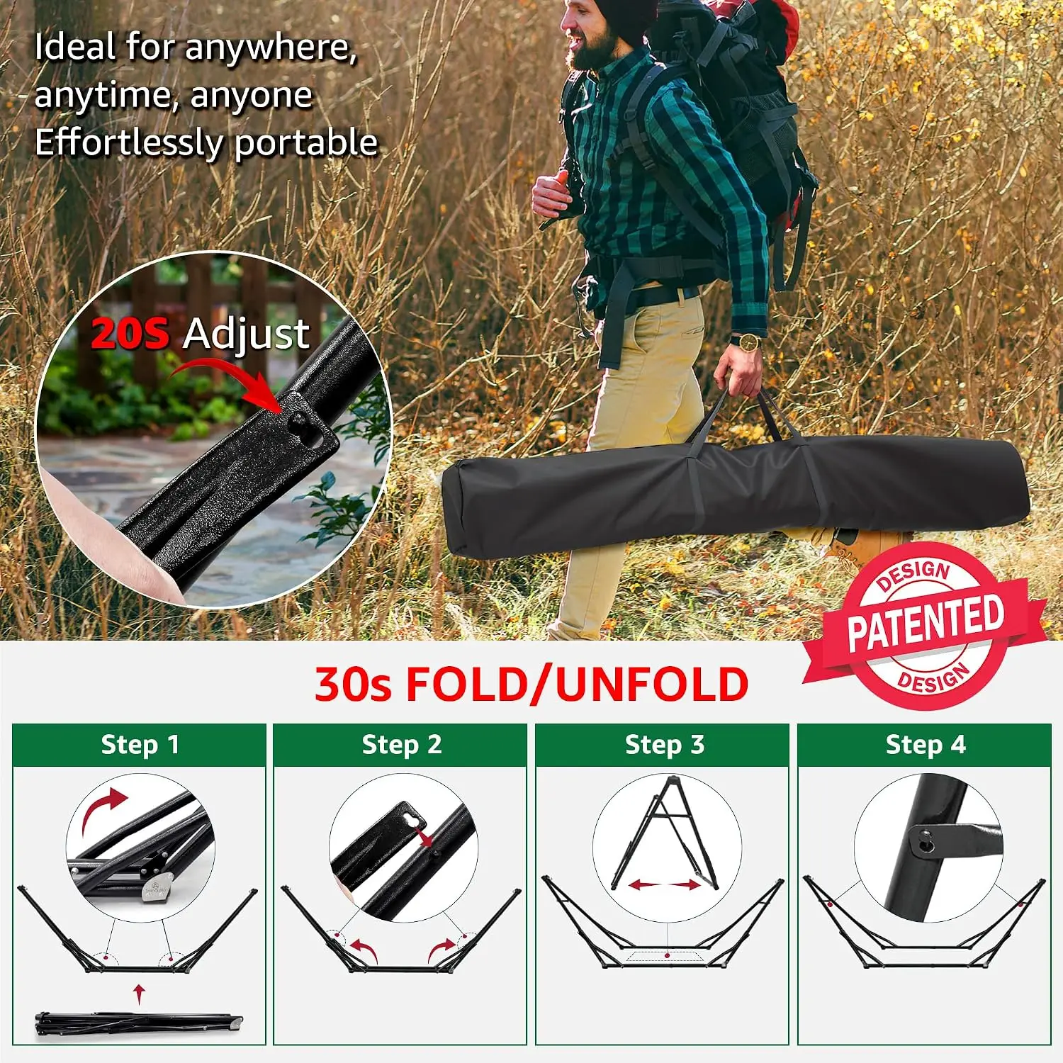 Support de hamac Unity, hamac  - Camping Hammock avis et prix