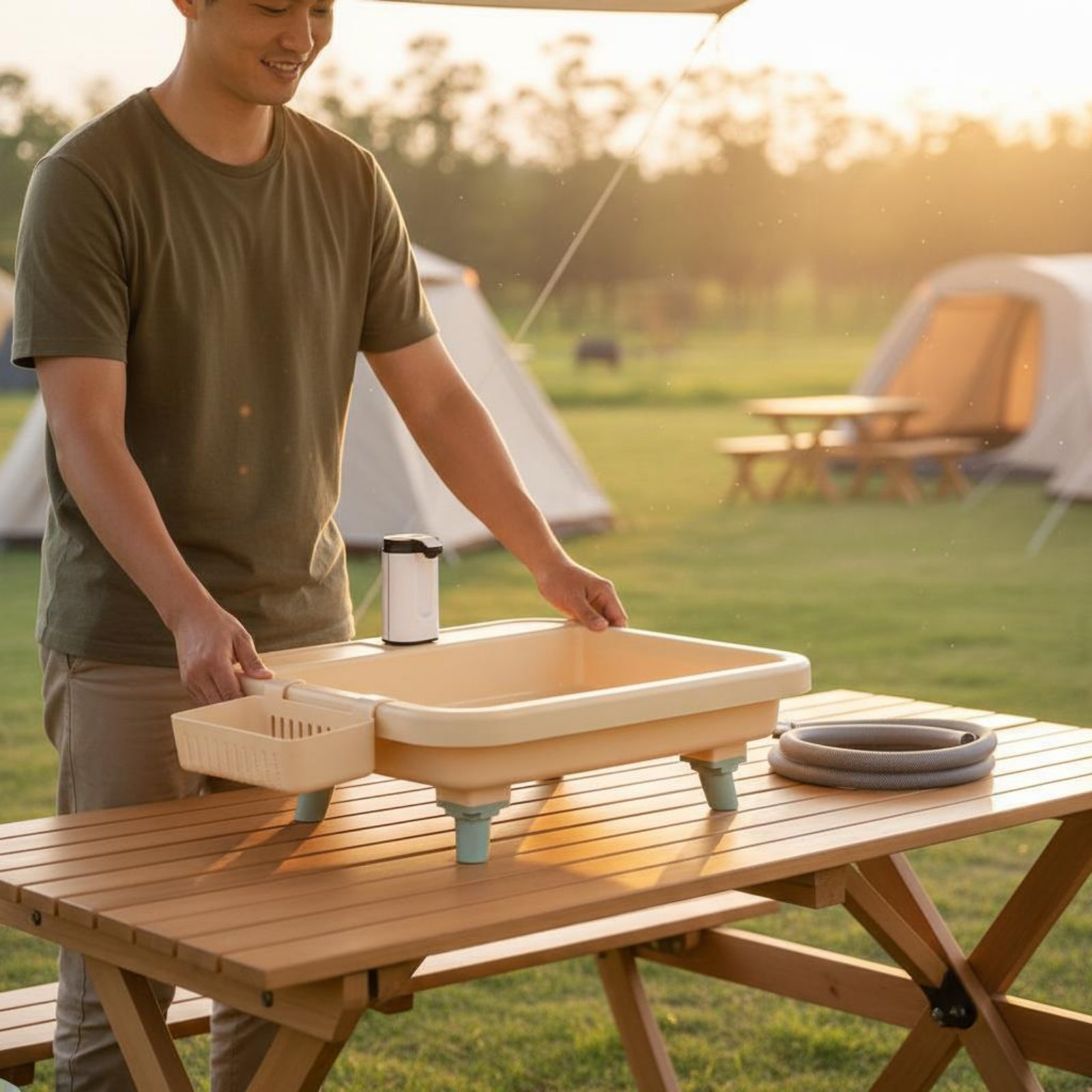 Station de lavage des mains po - Outdoor Camping avis et prix